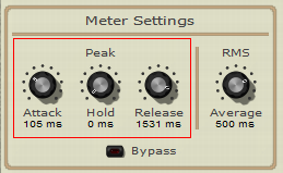 Step 12 - Adjust the peak envelope time parameters to control how the music fades in or out